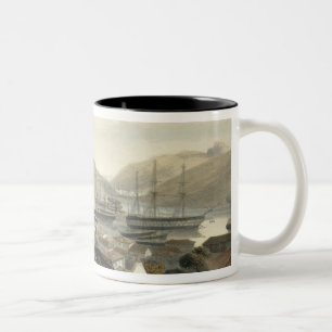 Caneca De Café Em Dois Tons Balaklava, olhando para o mar, placa 'do Th