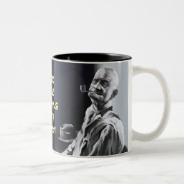 Caneca De Café Em Dois Tons Balance sua manhã com rochoso