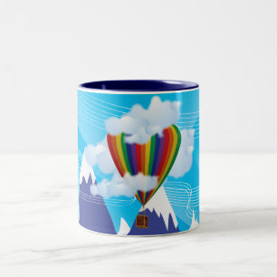 Caneca De Café Em Dois Tons Balão