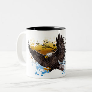 Caneca De Café Em Dois Tons Bald Eagle