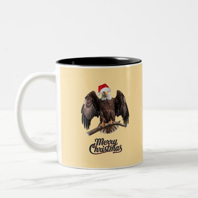 Caneca De Café Em Dois Tons Bald Eagle Natal (Esquerda)