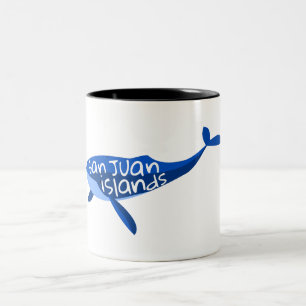 Caneca De Café Em Dois Tons Baleia das Ilhas San Juan