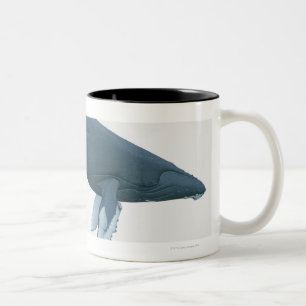 Caneca De Café Em Dois Tons Baleia de Humpback