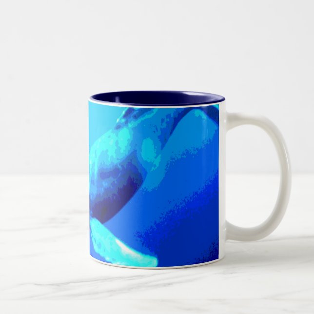 Caneca De Café Em Dois Tons Baleia de Humpback (Direita)