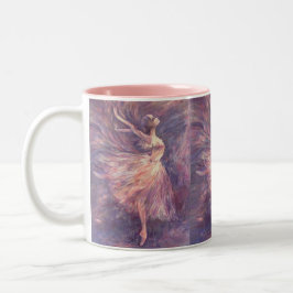 Caneca De Café Em Dois Tons Ballerina em árabe
