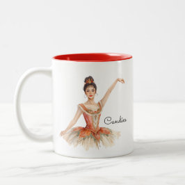 Caneca De Café Em Dois Tons Ballerina Nutcracker