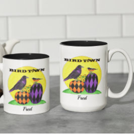 Caneca De Café Em Dois Tons Baltimore Birdtown Personalizado