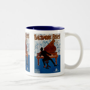 Caneca De Café Em Dois Tons Baltimore Blues