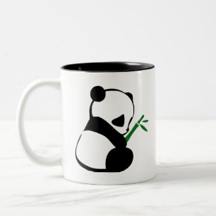 Caneca De Café Em Dois Tons Bambu Panda