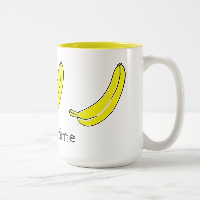 Caneca De Café Em Dois Tons Banana (Direita)