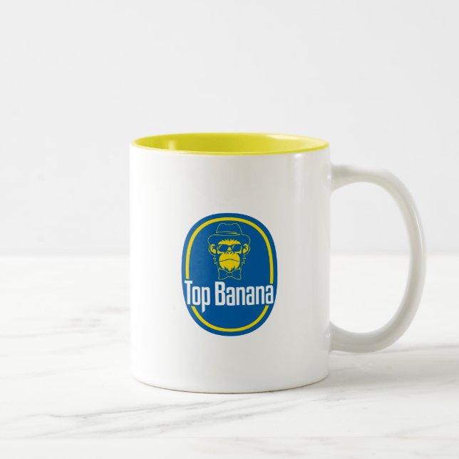 Caneca De Café Em Dois Tons Banana Superior (Direita)