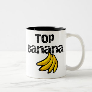 Caneca De Café Em Dois Tons Banana superior
