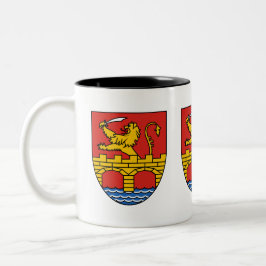 Caneca De Café Em Dois Tons Banat Casaco de Armas