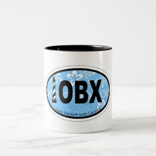 Caneca De Café Em Dois Tons Bancos exteriores
