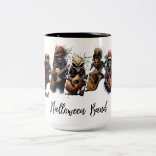 Caneca De Café Em Dois Tons Banda de Halloween