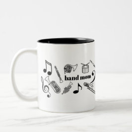 Caneca De Café Em Dois Tons Banda Mãe Mug