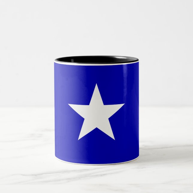 Caneca De Café Em Dois Tons Bandeira azul Bonnie (Centro)