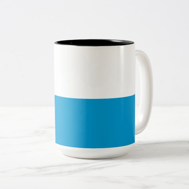 Caneca De Café Em Dois Tons Bandeira Bavariana (Frente Esquerda)