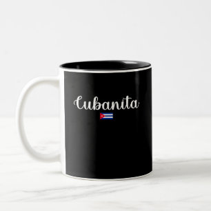 Caneca De Café Em Dois Tons Bandeira Cubanita