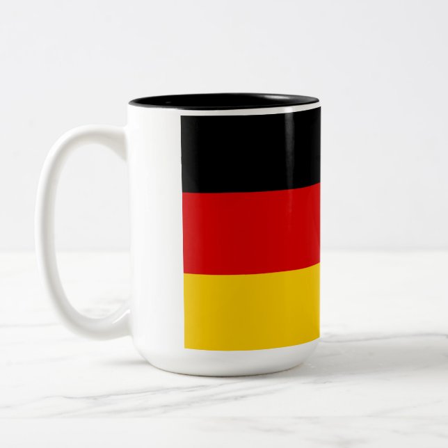Caneca De Café Em Dois Tons Bandeira da Alemanha (Alemanha) (Esquerda)
