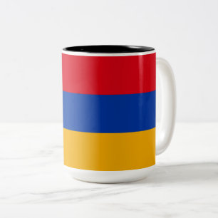 Caneca De Café Em Dois Tons Bandeira da Armênia