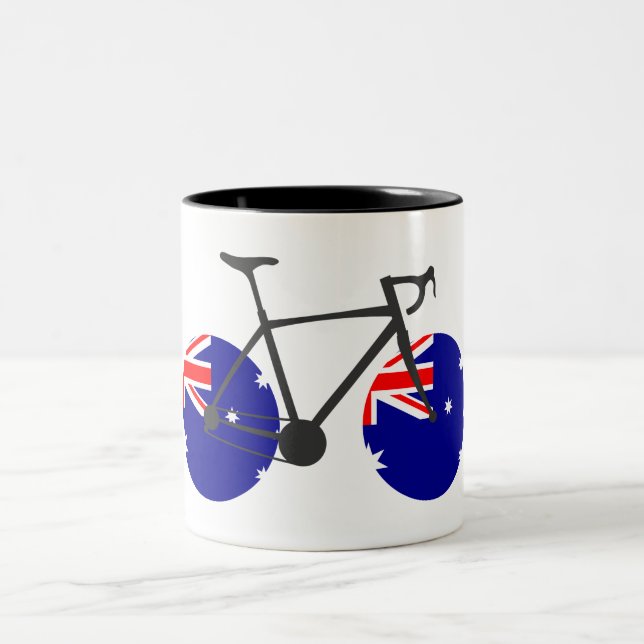 Caneca De Café Em Dois Tons Bandeira da Austrália (Centro)