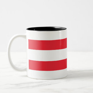 Caneca De Café Em Dois Tons Bandeira da Áustria
