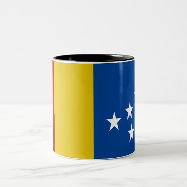 Caneca De Café Em Dois Tons Bandeira da cidade de Durham (Centro)