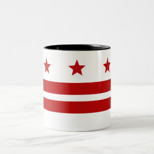 Caneca De Café Em Dois Tons Bandeira da cidade de Washington D.C.