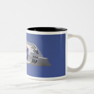 Caneca De Café Em Dois Tons Bandeira da Coreia do Sul