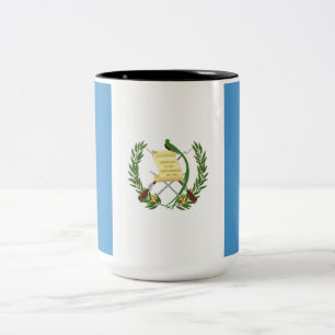 Caneca De Café Em Dois Tons Bandeira da Guatemala