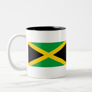 Caneca De Café Em Dois Tons bandeira da Jamaica