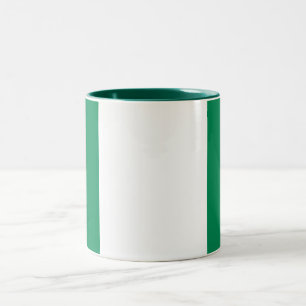 Caneca De Café Em Dois Tons Bandeira da Nigéria
