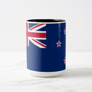Caneca De Café Em Dois Tons Bandeira da Nova Zelândia (NZ)