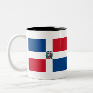 Caneca De Café Em Dois Tons Bandeira da República Dominicana