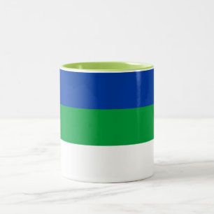 Caneca De Café Em Dois Tons Bandeira da República Komi
