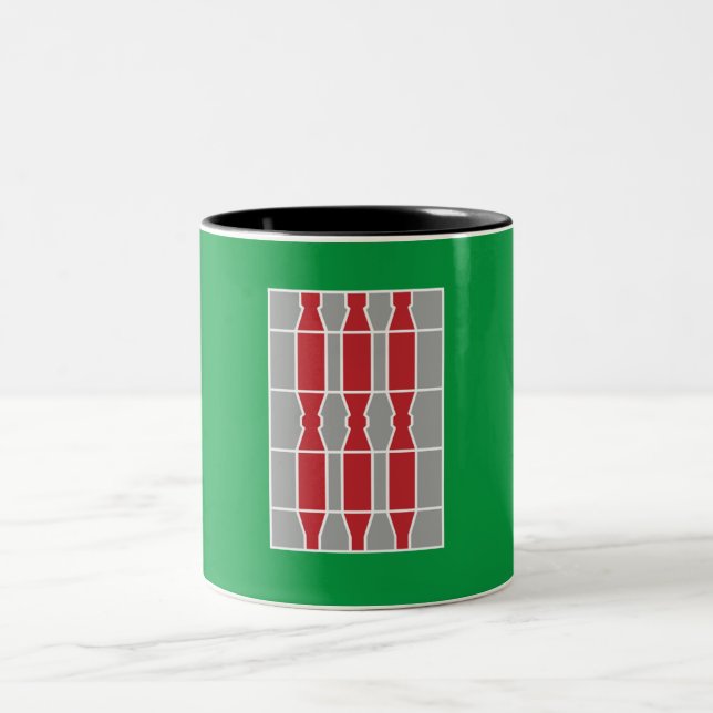 Caneca De Café Em Dois Tons Bandeira da Úmbria (Itália) (Centro)