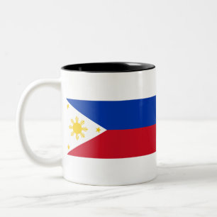 Caneca De Café Em Dois Tons Bandeira das Filipinas