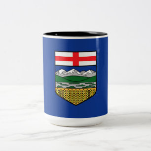 Caneca De Café Em Dois Tons Bandeira de Alberta