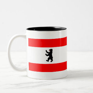 Caneca De Café Em Dois Tons Bandeira de Berlim
