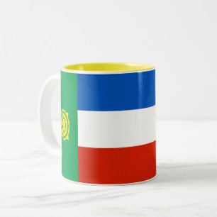 Caneca De Café Em Dois Tons Bandeira de Cacássia