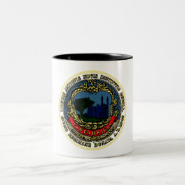 Caneca De Café Em Dois Tons Bandeira de Cambridge (Massachusetts)