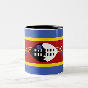 Caneca De Café Em Dois Tons Bandeira de Essuatíni
