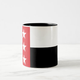Caneca De Café Em Dois Tons Bandeira de Laredo (Texas)