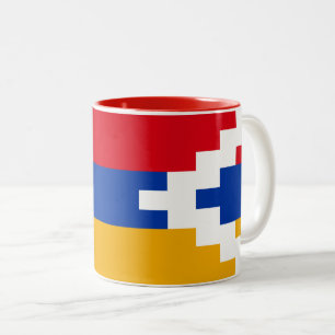 Caneca De Café Em Dois Tons Bandeira de Nagorno Karabakh