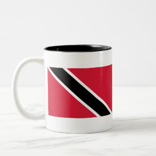 Caneca De Café Em Dois Tons Bandeira de Trinidad e Tobago