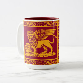 Caneca De Café Em Dois Tons Bandeira de Veneza Photo Wallet