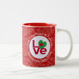 Caneca De Café Em Dois Tons Bandeira do Bangladesh Heart Red LOVE