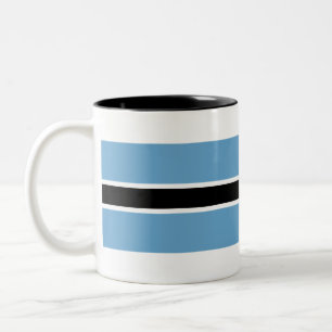Caneca De Café Em Dois Tons Bandeira do Botsuana