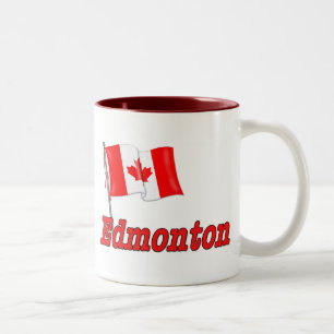 Caneca De Café Em Dois Tons Bandeira do Canadá - Edmonton